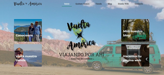 Home de website Vuelta x America
