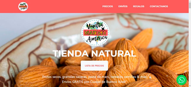 Vuelta x América Market -Tienda Natural - Website